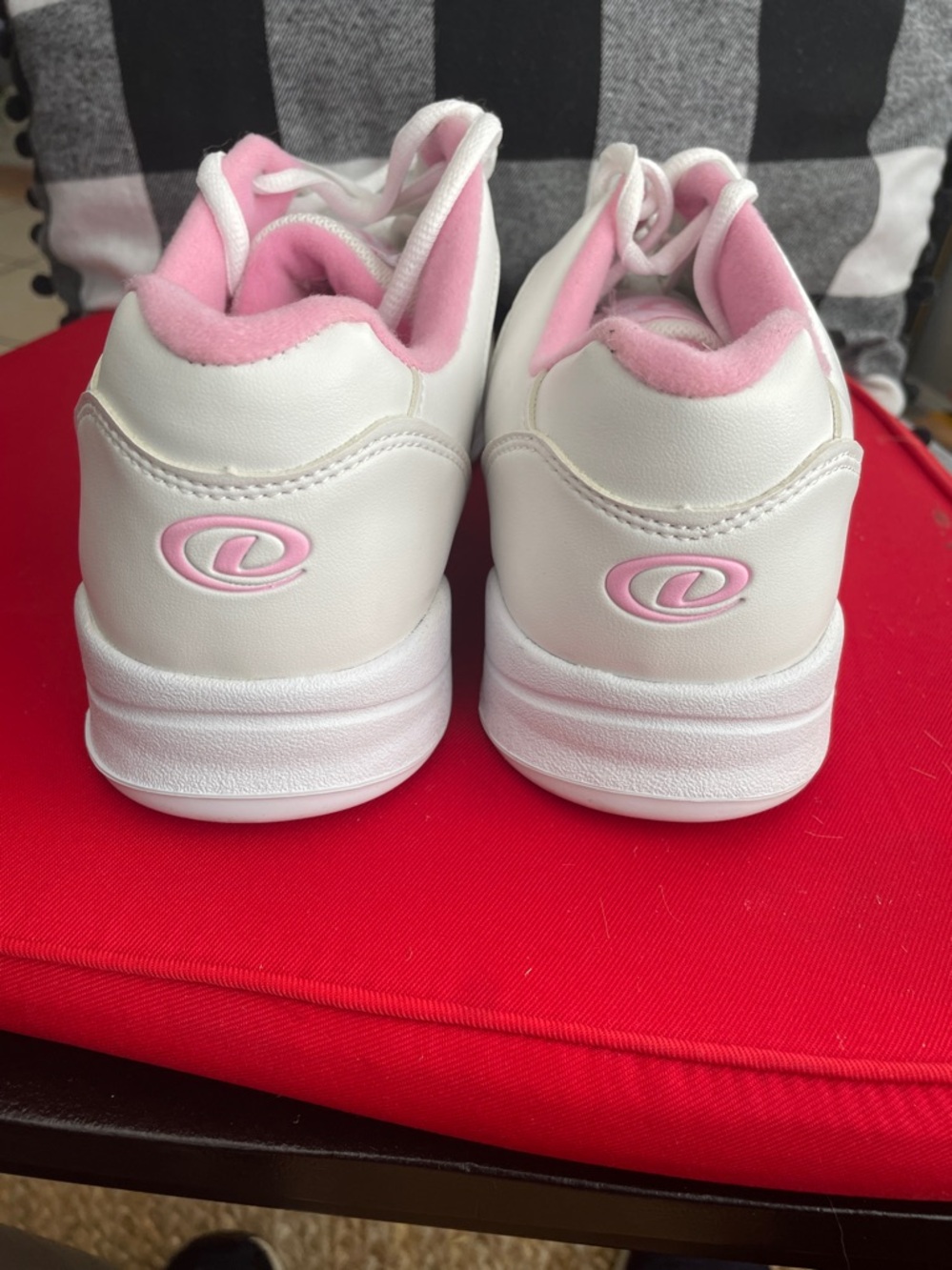 Dexter White and Pink Low-Profile Sneakers - Picture 5 of 5